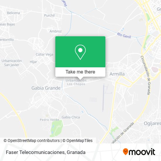 Faser Telecomunicaciones map