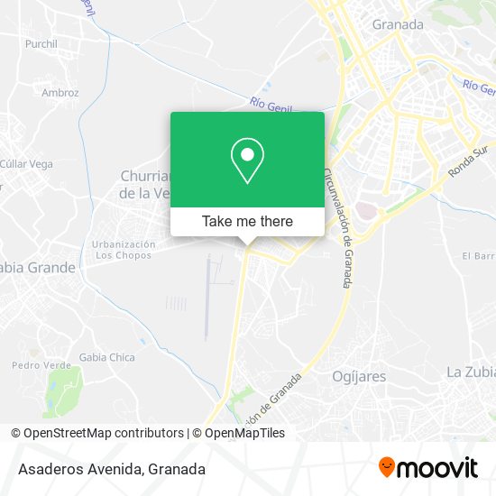 Asaderos Avenida map