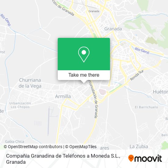 Compañía Granadina de Teléfonos a Moneda S.L. map