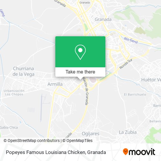 Popeyes Famous Louisiana Chicken map