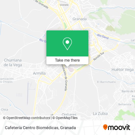 Cafetería Centro Biomédicas map