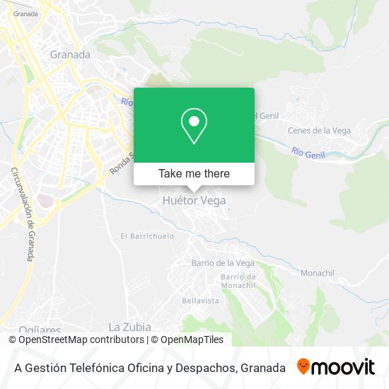 A Gestión Telefónica Oficina y Despachos map