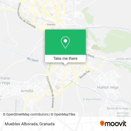 Muebles Alborada map