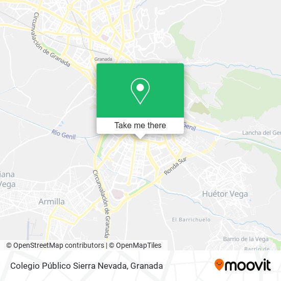 mapa Colegio Público Sierra Nevada