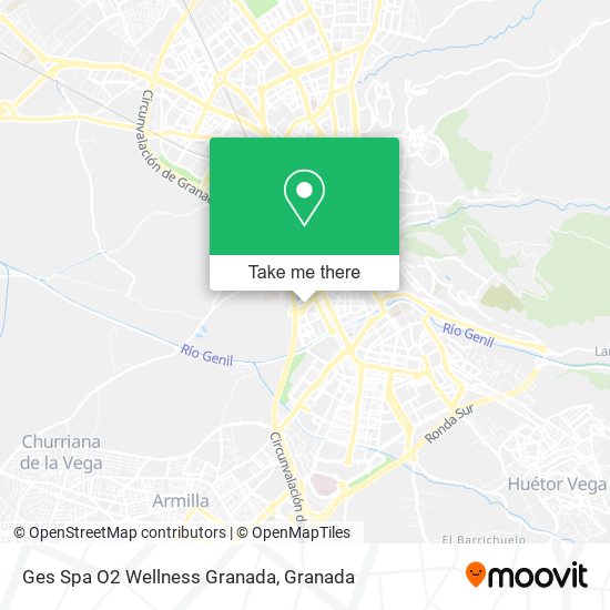 mapa Ges Spa O2 Wellness Granada