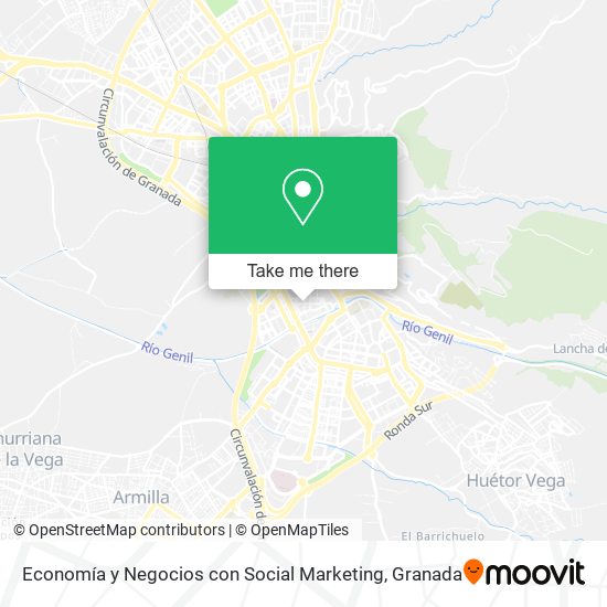 Economía y Negocios con Social Marketing map