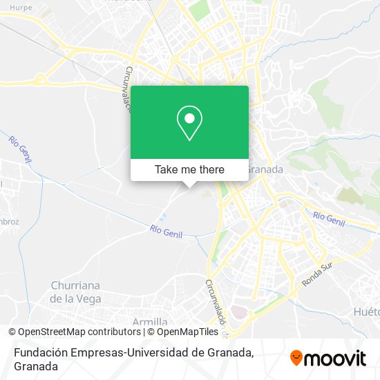 Fundación Empresas-Universidad de Granada map