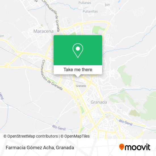 mapa Farmacia Gómez Acha