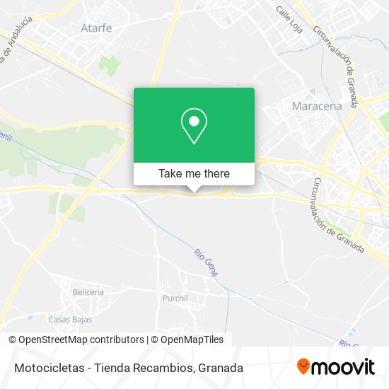 Motocicletas - Tienda Recambios map