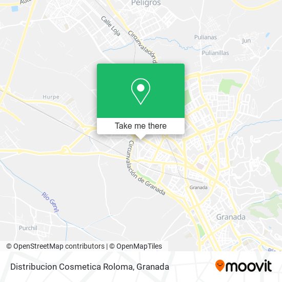 Distribucion Cosmetica Roloma map
