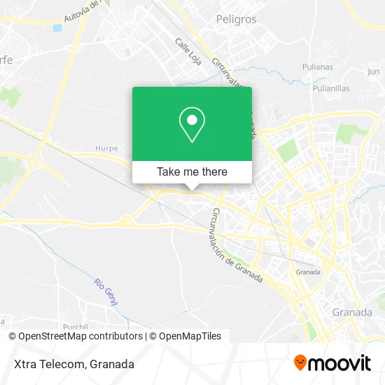 mapa Xtra Telecom