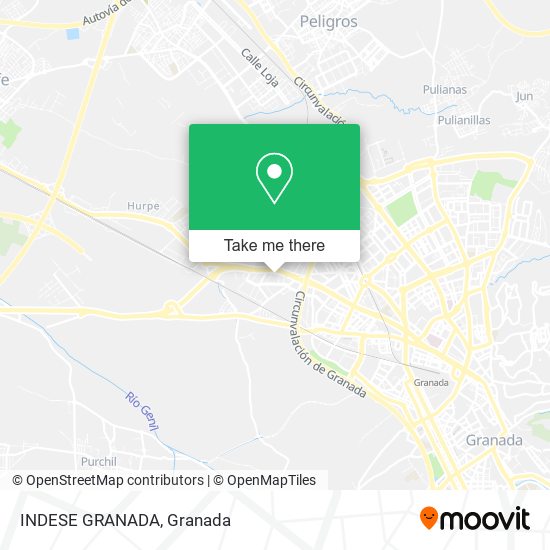 INDESE GRANADA map