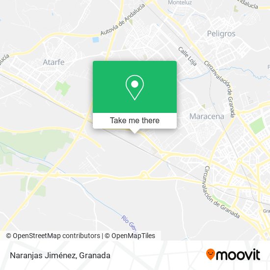 Naranjas Jiménez map
