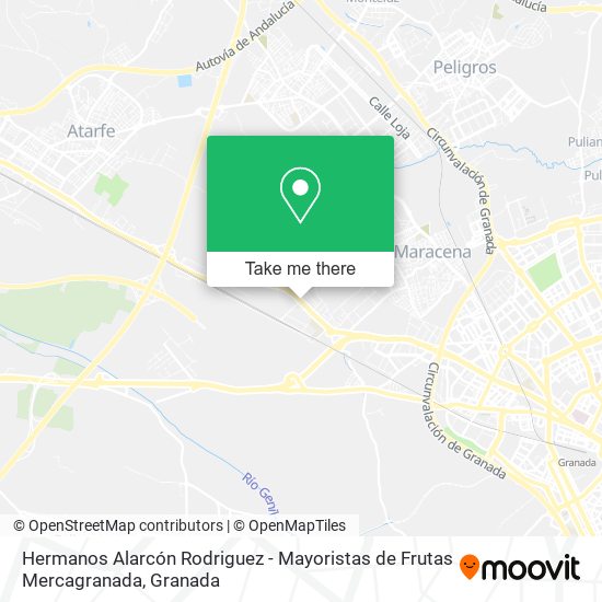 Hermanos Alarcón Rodriguez - Mayoristas de Frutas Mercagranada map