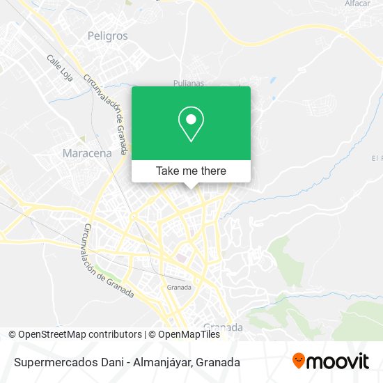 Supermercados Dani - Almanjáyar map