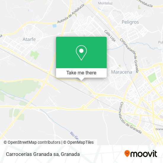 Carrocerías Granada sa map