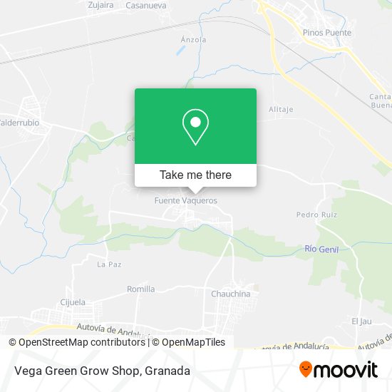 Vega Green Grow Shop map