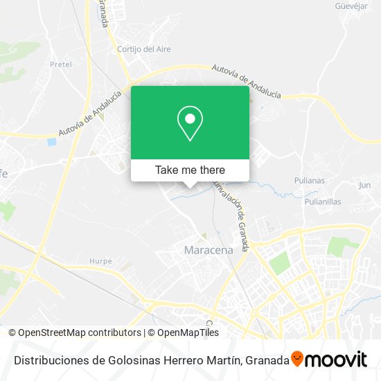 Distribuciones de Golosinas Herrero Martín map
