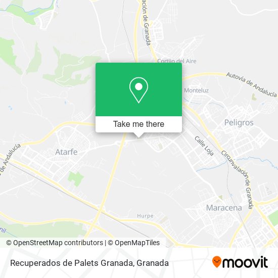 Recuperados de Palets Granada map