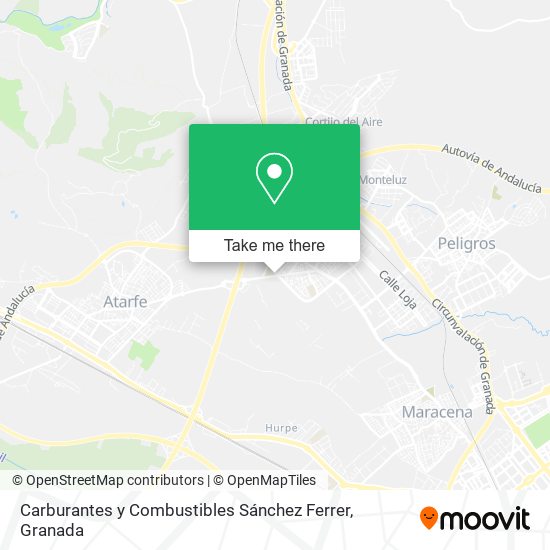 Carburantes y Combustibles Sánchez Ferrer map
