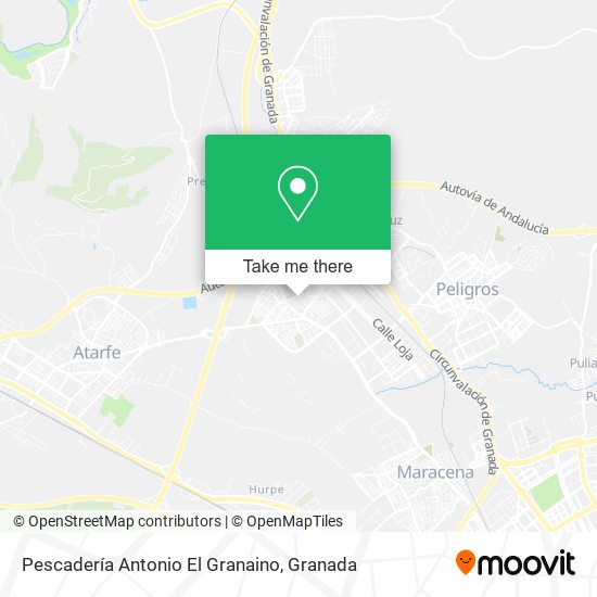 Pescadería Antonio El Granaino map