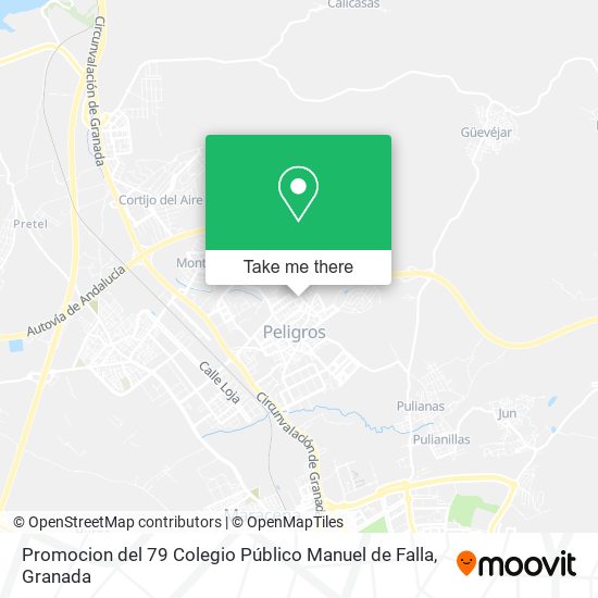 Promocion del 79 Colegio Público Manuel de Falla map