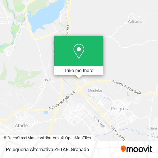 Peluquería Alternativa ZETA8 map