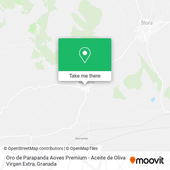 Oro de Parapanda Aoves Premium - Aceite de Oliva Virgen Extra map