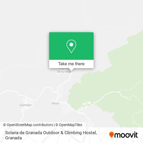 Solana de Granada Outdoor & Climbing Hostel map