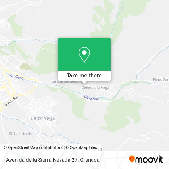 mapa Avenida de la Sierra Nevada 27