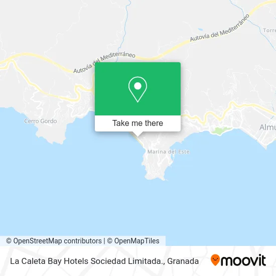 La Caleta Bay Hotels Sociedad Limitada. map