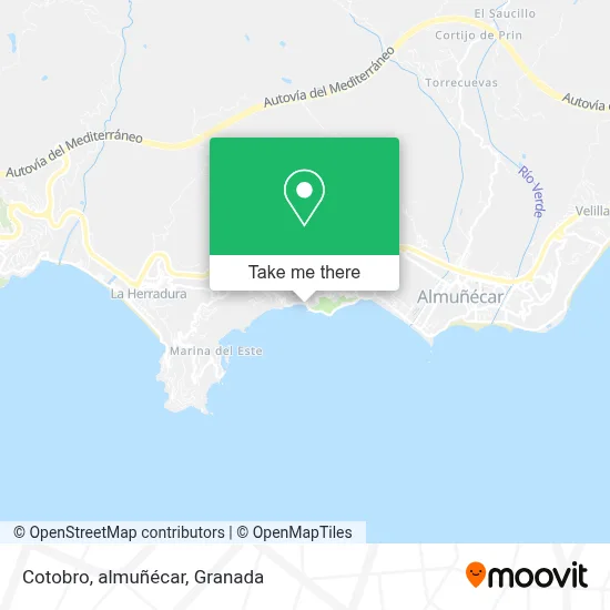 Cotobro, almuñécar map
