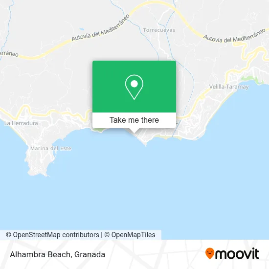 Alhambra Beach map