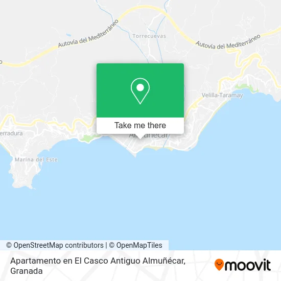 Apartamento en El Casco Antiguo Almuñécar map