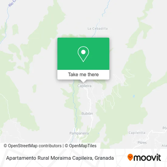 Apartamento Rural Moraima Capileira map