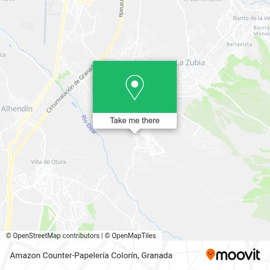 Amazon Counter-Papelería Colorín map