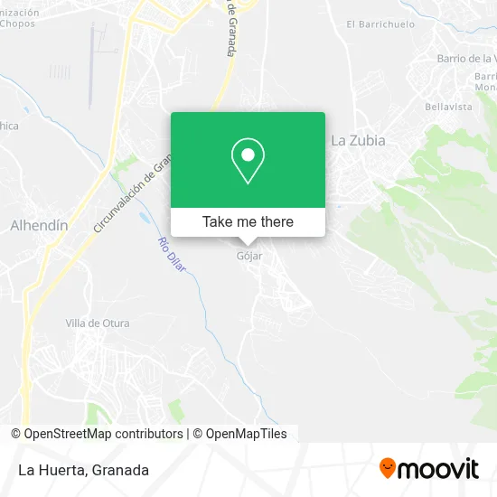 La Huerta map