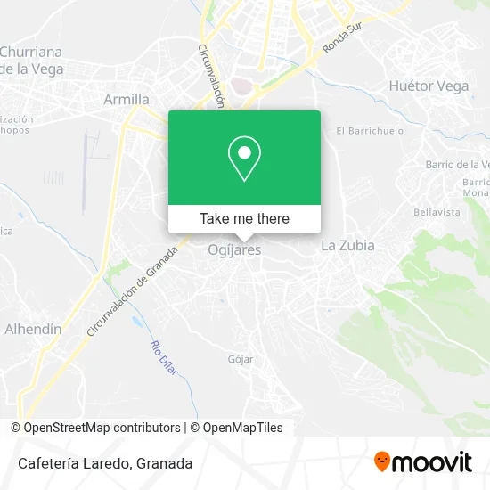 Cafetería Laredo map