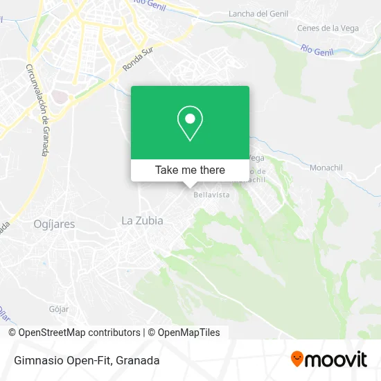 Gimnasio Open-Fit map