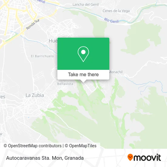 Autocaravanas Sta. Mon map