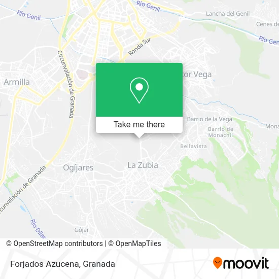 Forjados Azucena map