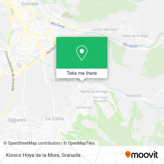 Kiosco Hoya de la Mora map