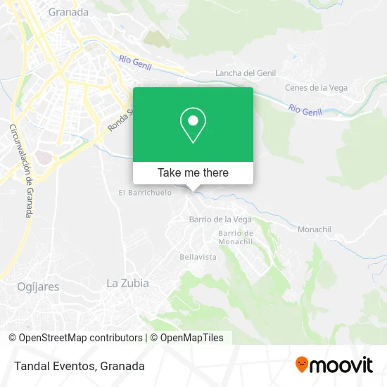 Tandal Eventos map