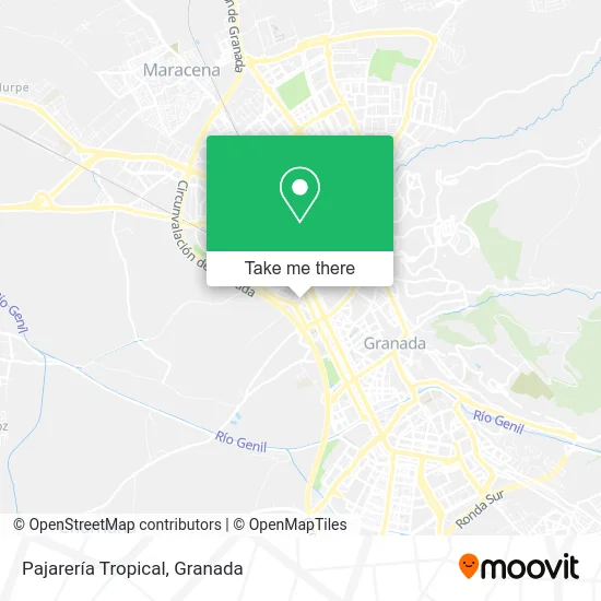 Pajarería Tropical map