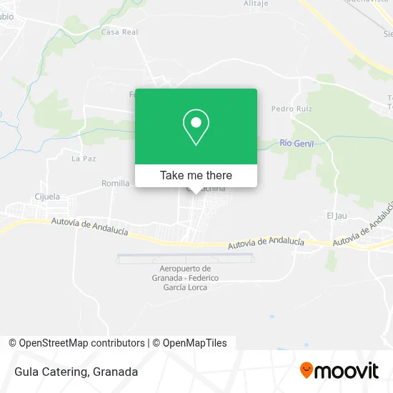 Gula Catering map