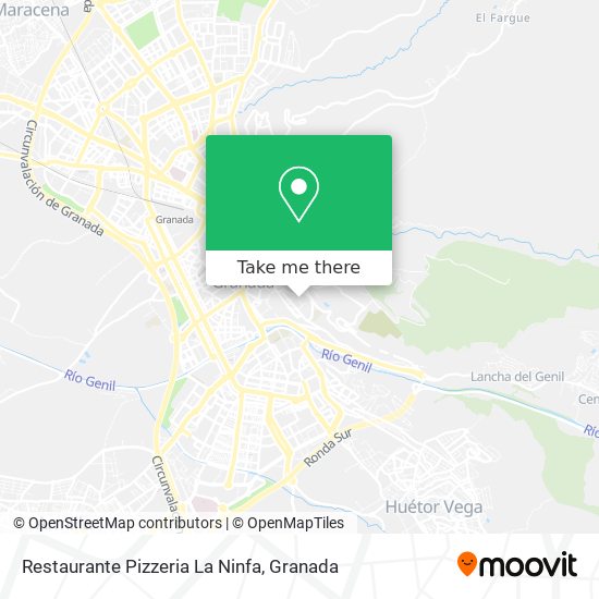 Restaurante Pizzeria La Ninfa map