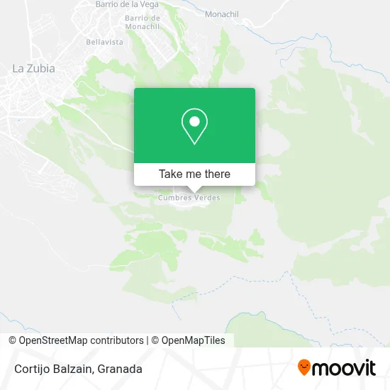Cortijo Balzain map