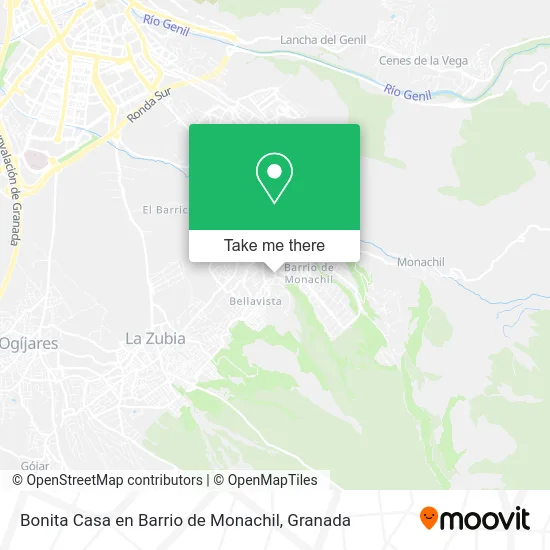 Bonita Casa en Barrio de Monachil map