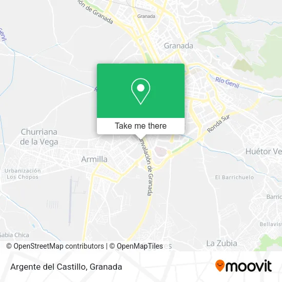 Argente del Castillo map