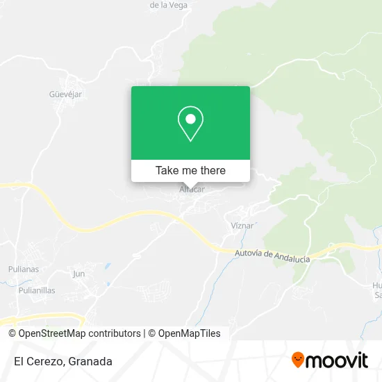 El Cerezo map